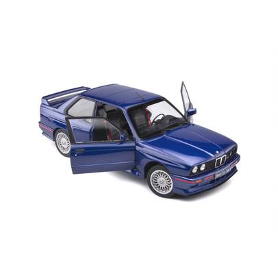 BMW E30 M3 1990, macheta auto scara 118, Mauritius Blue, Solido