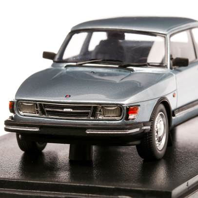 Saab 90 1985, macheta auto, scara 1:43, bleu metalizat, Neo