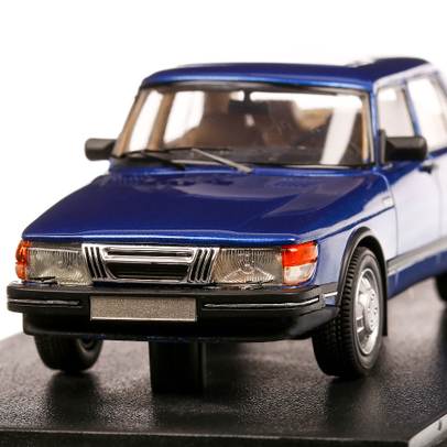 Saab 900 GLi 1981, macheta auto, scara 1:43, albastru metalizat, Neo