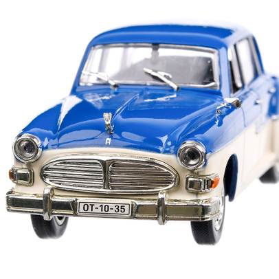 Sachsenring P240 1955, macheta auto, bleu cu alb, scara 1:43, Magazine Models