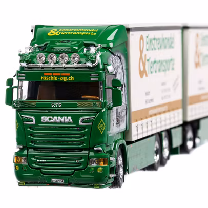 Macheta camion cu remorca Scania R-Series Highline 2019