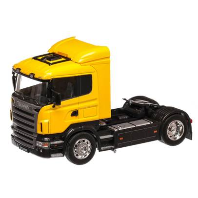 Scania R470 2009, macheta cap tractor scara 1:32, galben, Welly