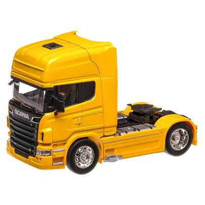 Scania R730 V8 4x2 2016, macheta cap tractor scara 1:32, galben, Welly
