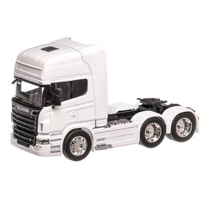 Scania R730 V8 6x4 2016, macheta cap tractor scara 1:32, alb, Welly