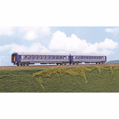 Set 2 vagoane cuseta CFR AcBcmee 40-31 Clasa I-II scara 1:87 AF25008 Amintiri Feroviare