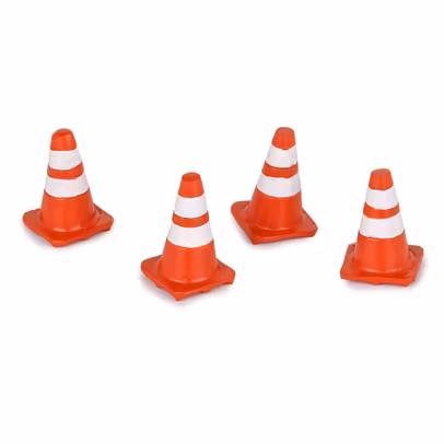 Set 4 conuri orientare trafic scara 1-24