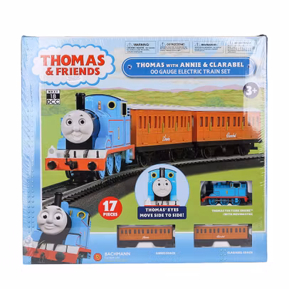 Set tren electric Thomas cu Annie și Clarabel – Bachmann 00642BE – OO HO 1:87 - Ambalaj original