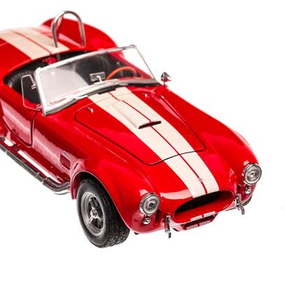Shelby AC Cobra 427 MKII 1965, macheta auto scara 1:24, rosu, Welly4