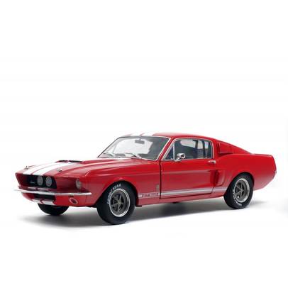Shelby Mustang GT-500 1967, macheta auto, scara 1:18, rosu, Solido
