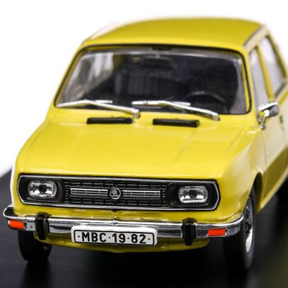 Skoda 120L 1982, macheta auto scara 1:43, galben, Abrex