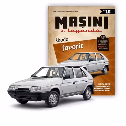Skoda Favorit macheta 1:43 DeAgostini - revista si macheta