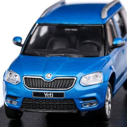 Skoda Yeti FL 2013, macheta auto 1:43, albastru metalizat, Abrex