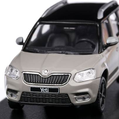 Skoda Yeti FL 2013, macheta auto scara 1:43, gri cu negru, Abrex