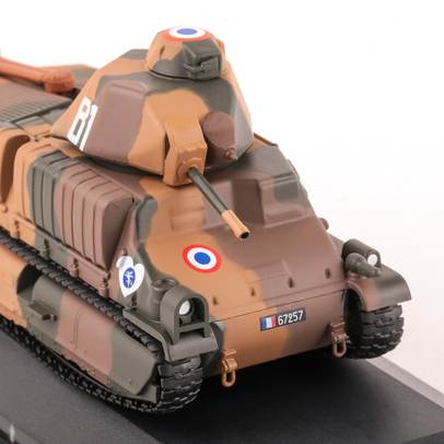 Somua S-35 1940, macheta vehicul militar, camuflaj, scara 1:43, Magazine Models