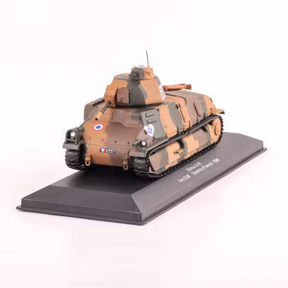 Somua S-35 1940, macheta vehicul militar, camuflaj, scara 1:43, Magazine Models