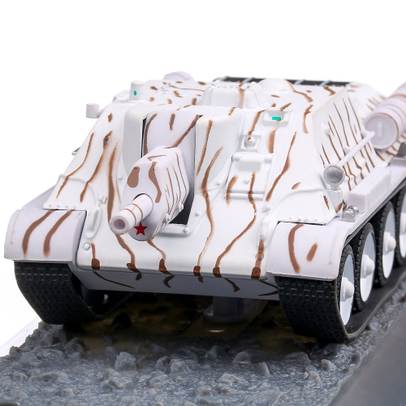SU-122 1943, macheta obuzier autopropulsat scara 1:43, camuflaj iarna, Atlas