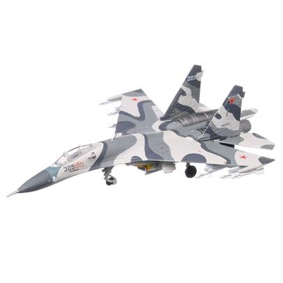 Sukhoi SU-27SM Demonstrator 305 black 2005, macheta avion scara 1:200, camuflaj, Herpa
