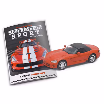 Dodge Viper SRT rosu macheta Welly colectia Supermasini Sport nr 12