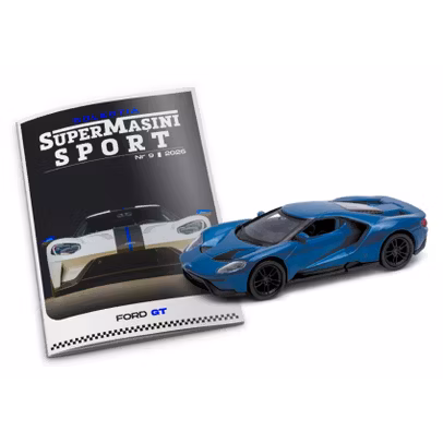 Supermasini Sport Nr.9 - Ford GT 2017 Albastru - Macheta 1:34-1:39