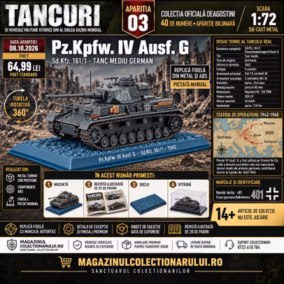 Nr.3 Pz.Kpfw. IV Ausf. G Sd.Kfz. 161/1 1:72 DeAgostini - 19 Pz. Div. Sgfonovo 1942