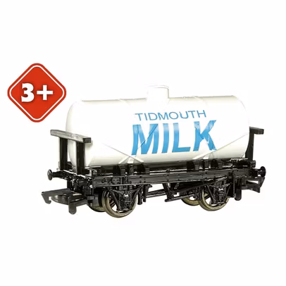 Tidmouth Milk Tank - Vagon cisterna OO/HO - Bachmann 77048BE - Thomas & Friends