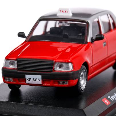 Toyota Crown Hong Kong Taxi 1995, macheta auto, scara 1:43, rosu, Atlas