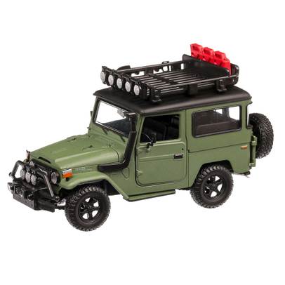 Toyota FJ40 2001, macheta SUV, scara 1:24, verde mat, window box, Motormax