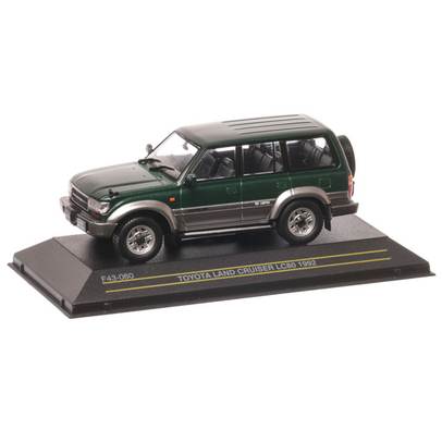 Toyota Land Cruiser LC80 1991, macheta auto scara 1:43, verde inchis metalizat, First 43 Models-1