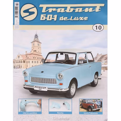 Trabant 601 Deluxe Nr 10 contraaripi fata kit construibil 1:8 Hachette - revista