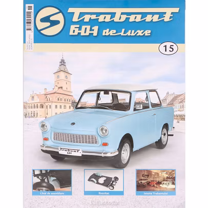 Trabant 601 Deluxe Nr 15 contraaripi spate kit construibil 1:8 Hachette
