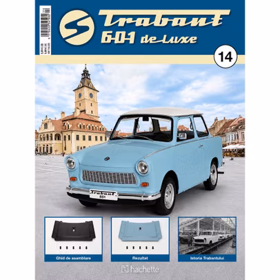Trabant 601 Deluxe Nr 14 panoul posterior al podelei kit construibil 1:8 Hachette