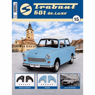 Trabant 601 Deluxe Nr 15 contraaripi spate kit construibil 1:8 Hachette