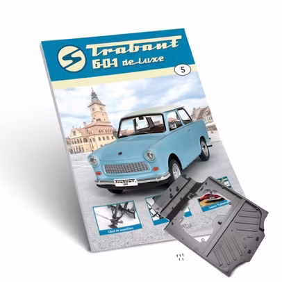Trabant 601 Deluxe Nr 5 podeaua masinii kit construibil 1:8 Hachette - revista si piesa