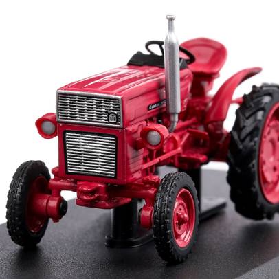 Tractorul Universal 445U Romania 1987, macheta utilaj scara 1:43, visiniu, Atlas