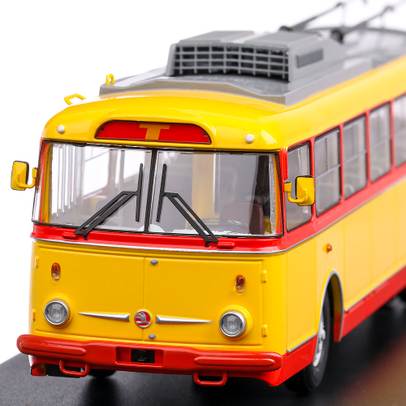 Troleibuz Skoda 9Tr 2017, macheta troleibuz, scara 1:43, galben cu rosu, Start Scale Models