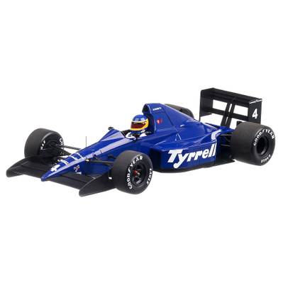 Tyrrell Ford 018 3rd place Mexican GP Alboret 1989, macheta auto scara1:18, albastru, Minichamps-2