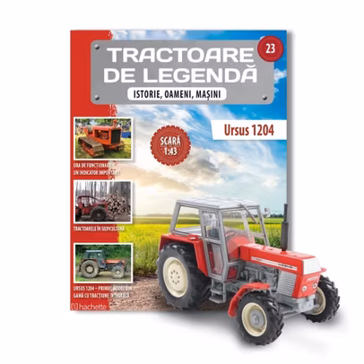 DT-75 URSS macheta tractor pe senile 1:43 Hachette Tractoare de legenda nr 22