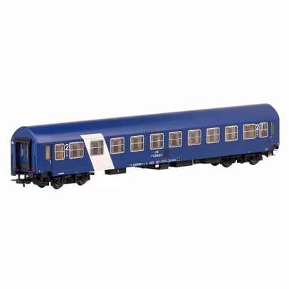 Vagon CFR clasa II Y/B-70 albastru indigo Epoca V scara 1:87 Amintiri Feroviare AF22004