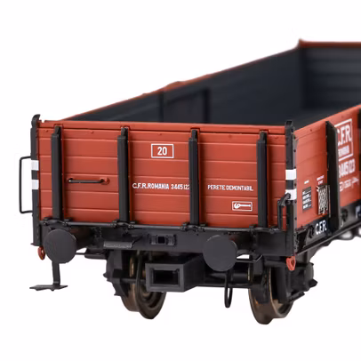 Vagon gondola ISFF CFR epoca III HO - Amintiri Feroviare AF22051 - vedere din fata