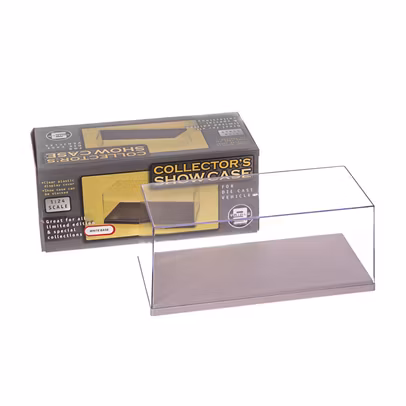 Vitrina expunere machete 1:24 cu postament alb Triple9