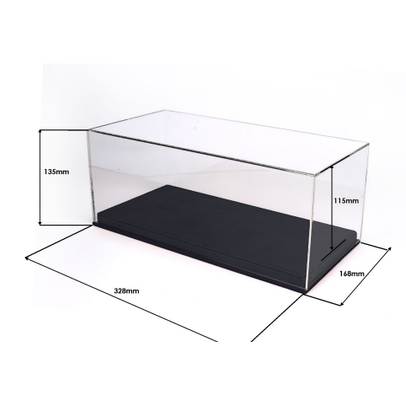 Vitrina cu baza neagra din piele, cusuta manual, pentru machete scara 1:18, BBR Models