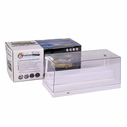 Vitrina expunere machete 1:24 cu 2 leduri alba