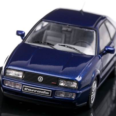 Volkswagen Corrado G60 1989, scara 1:43, albastru inchis metalizat, Ixo