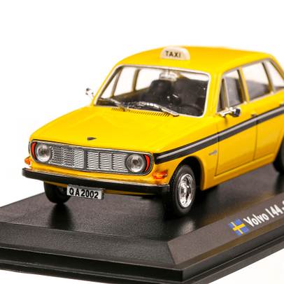 Volvo 144 Stockholm Taxi 1970, macheta Taxi scara 1:43, galben si negru, Atlas