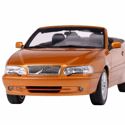 Volvo - C70 Cabriolet 2000, macheta auto, scara 1:18, maro metalizat, DNA Collectibles