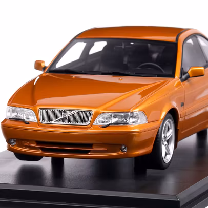Volvo C70 Coupe 1998, macheta auto, scara 1:18, auriu metalizat, DNA Collectibles