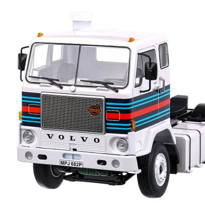 Volvo F88 Martini Team 1975, macheta cap tractor, scara 1:18, alb, Road Kings