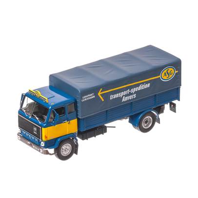 VOLVO F88 transport ASG 1972, macheta autocamion scara 1:43, albastru inchis , window box, Atlas