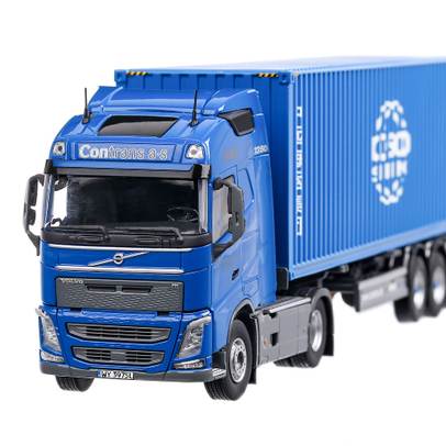 Volvo FH04 Globetrotter 2012, macheta camion, scara 1:50, albastru, Tekno