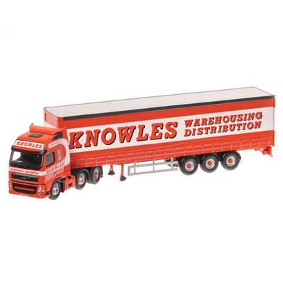 Volvo FH, macheta camion cu semiremorca, scara 1:50, portocaliu, window box, Corgi